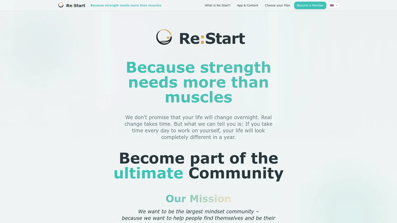 Restart Mobile App Screenshot